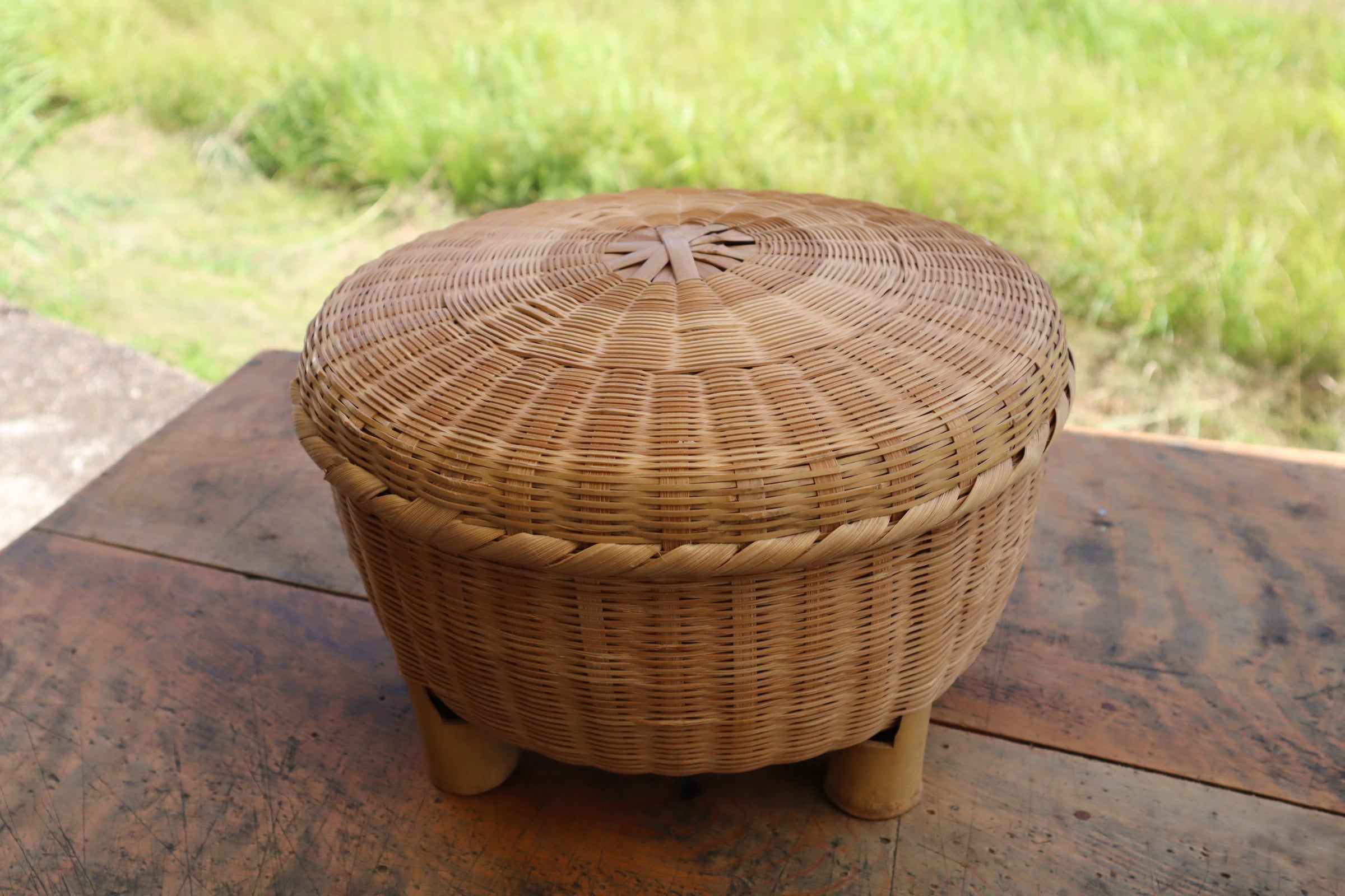 夏の飯櫃 竹籠 sold out | 古道具山ノ葉