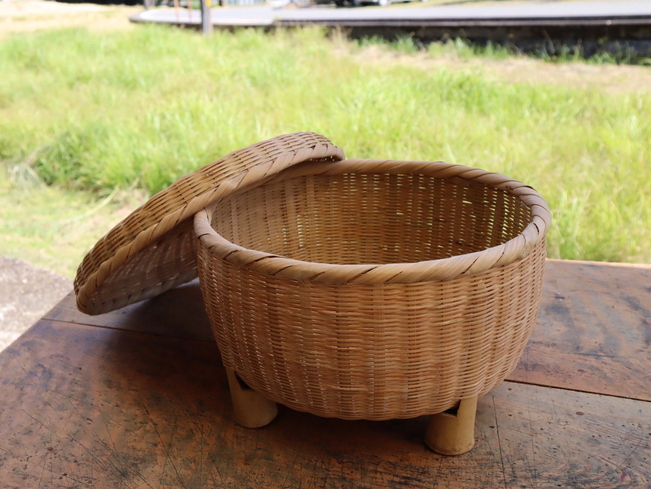 夏の飯櫃 竹籠 sold out | 古道具山ノ葉